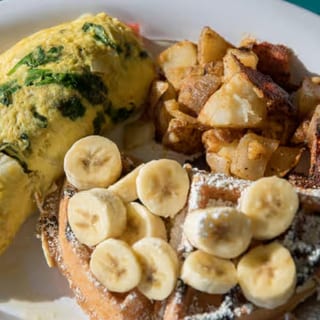 Chicken, Broccoli And Swiss Cheese Omelette