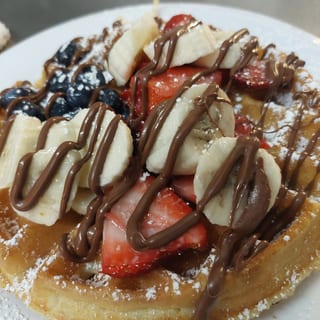 Fresh Fruit Nutella Waffle